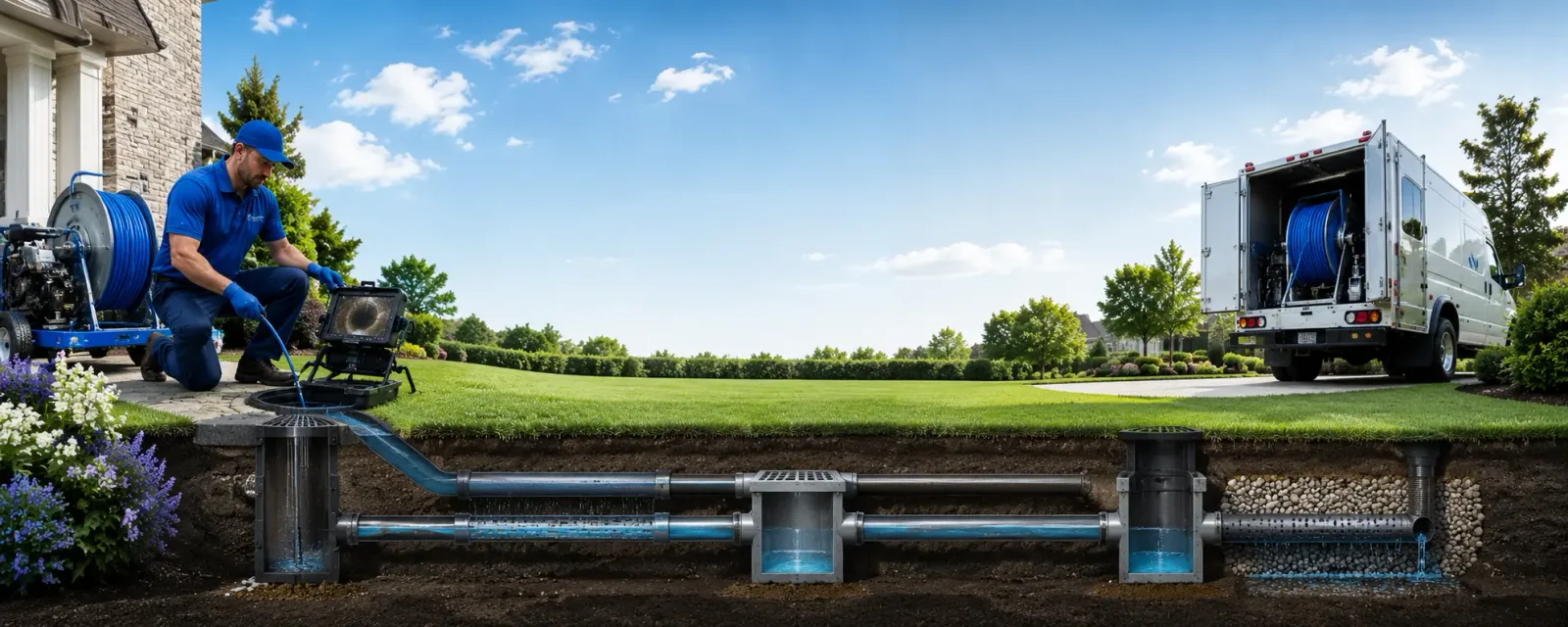 Outdoor drain cleaning information for Hillsborough, NH